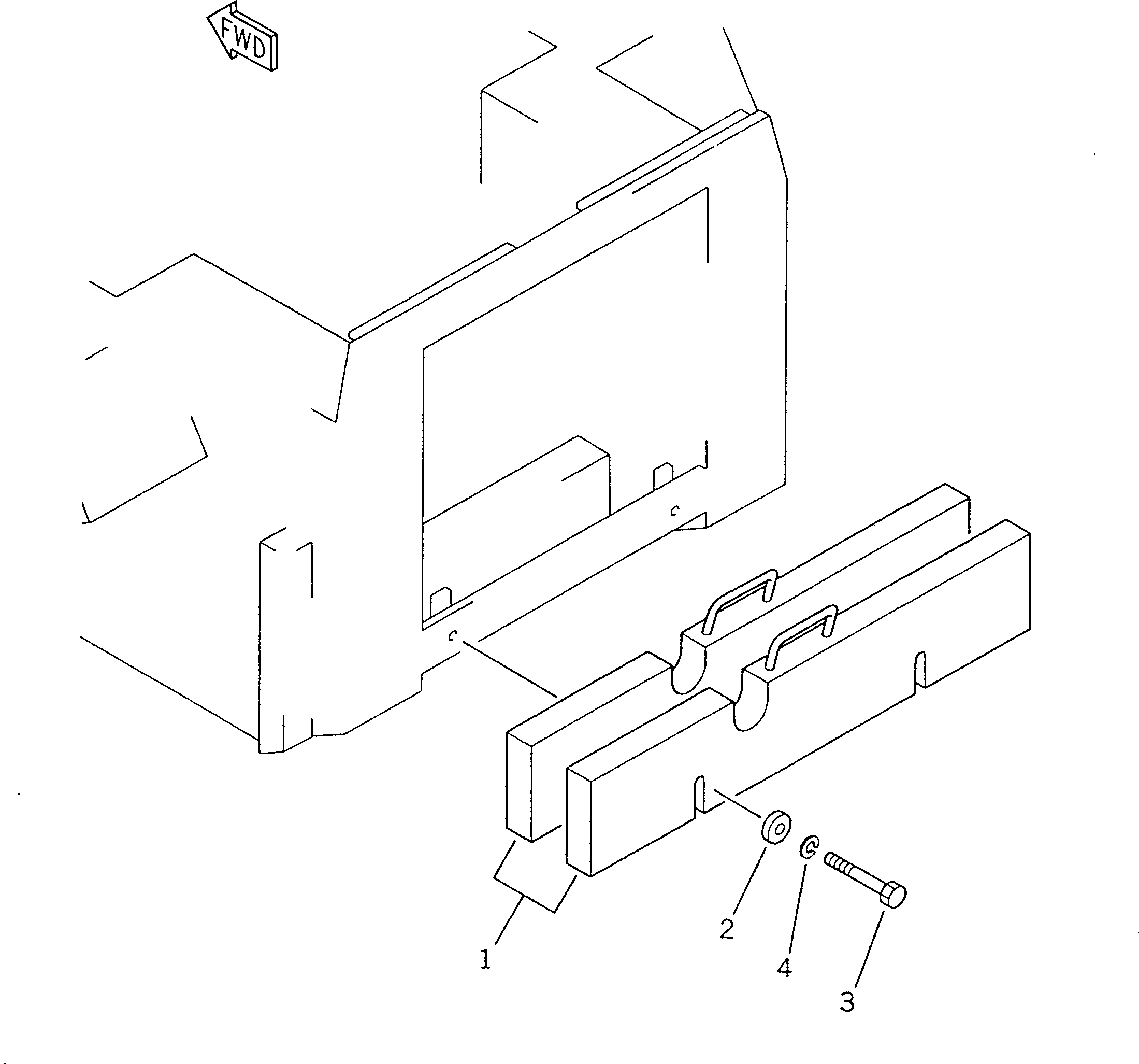 WEIGHT,60KG FF7814-92110 KOMATSU