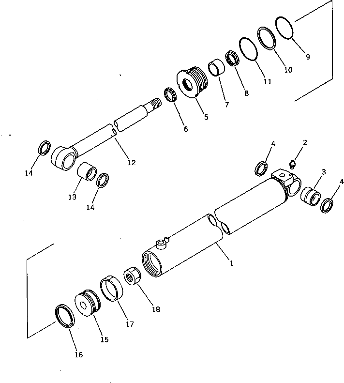 LIFT CYLINDER ASS'Y 707-00-90122 KOMATSU