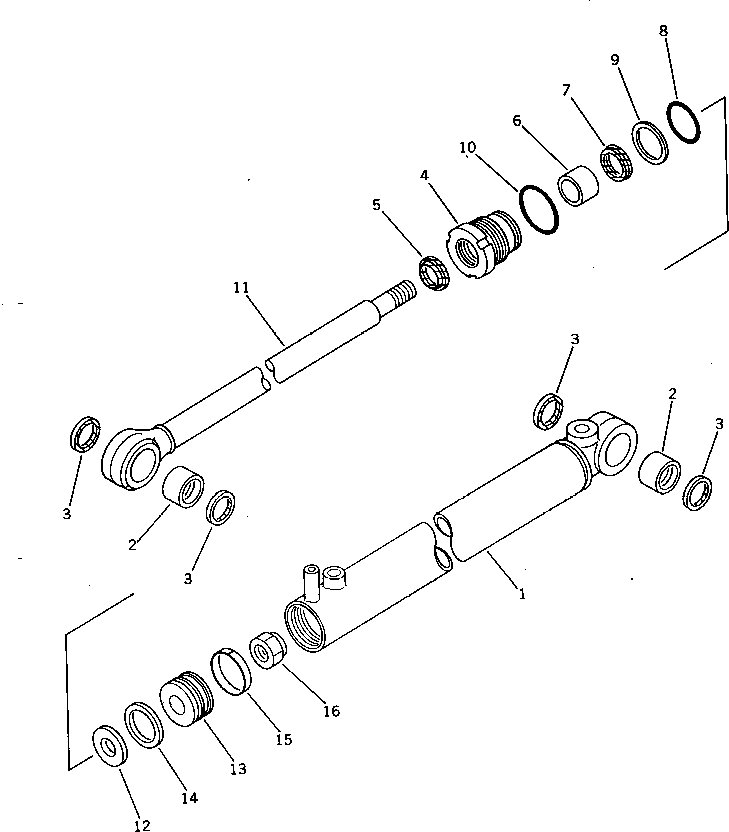 DUMP CYLINDER ASS'Y 707-00-50132 KOMATSU