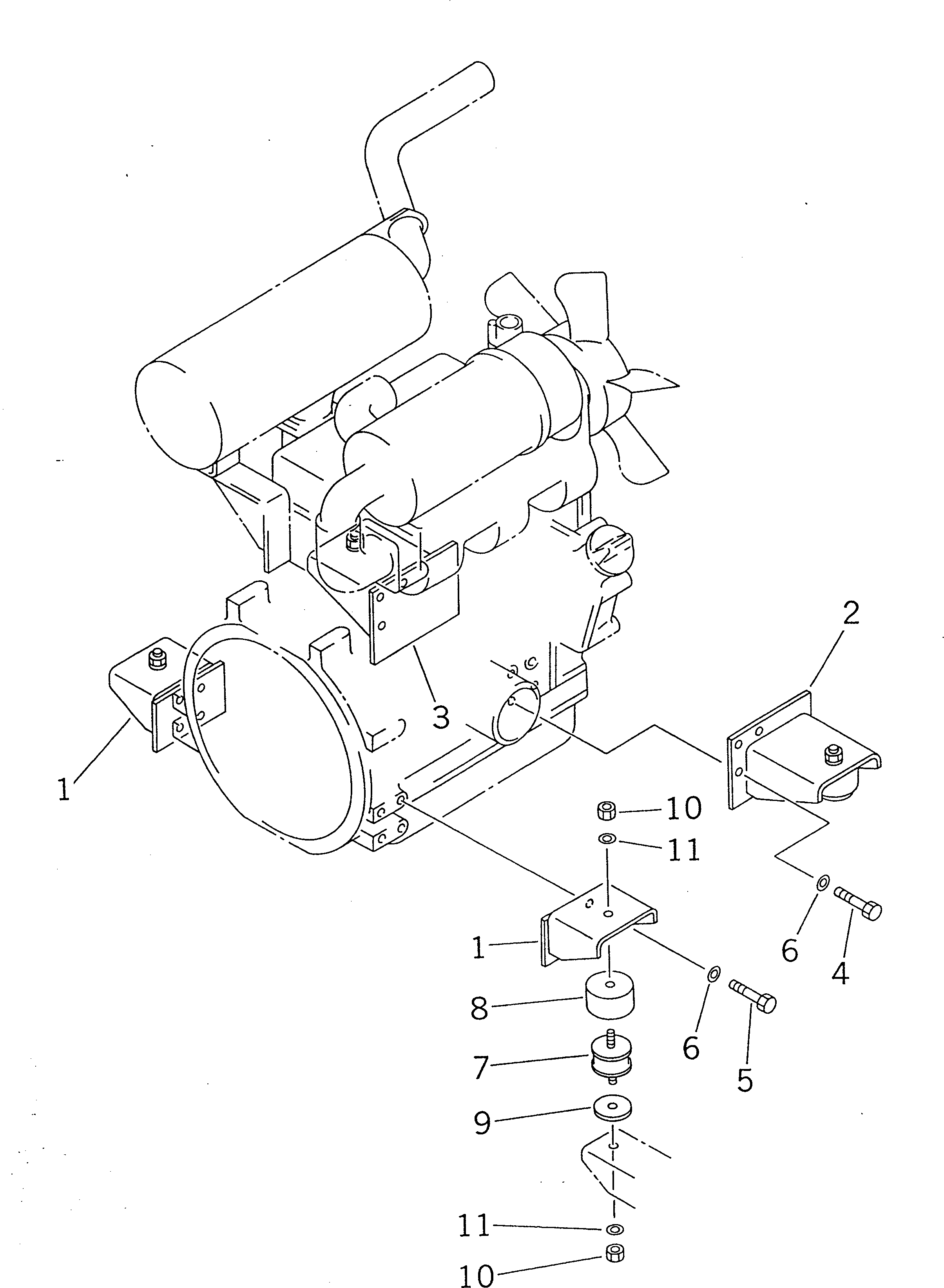 BRACKET,REAR¤ R.H. FF7817-01110 KOMATSU