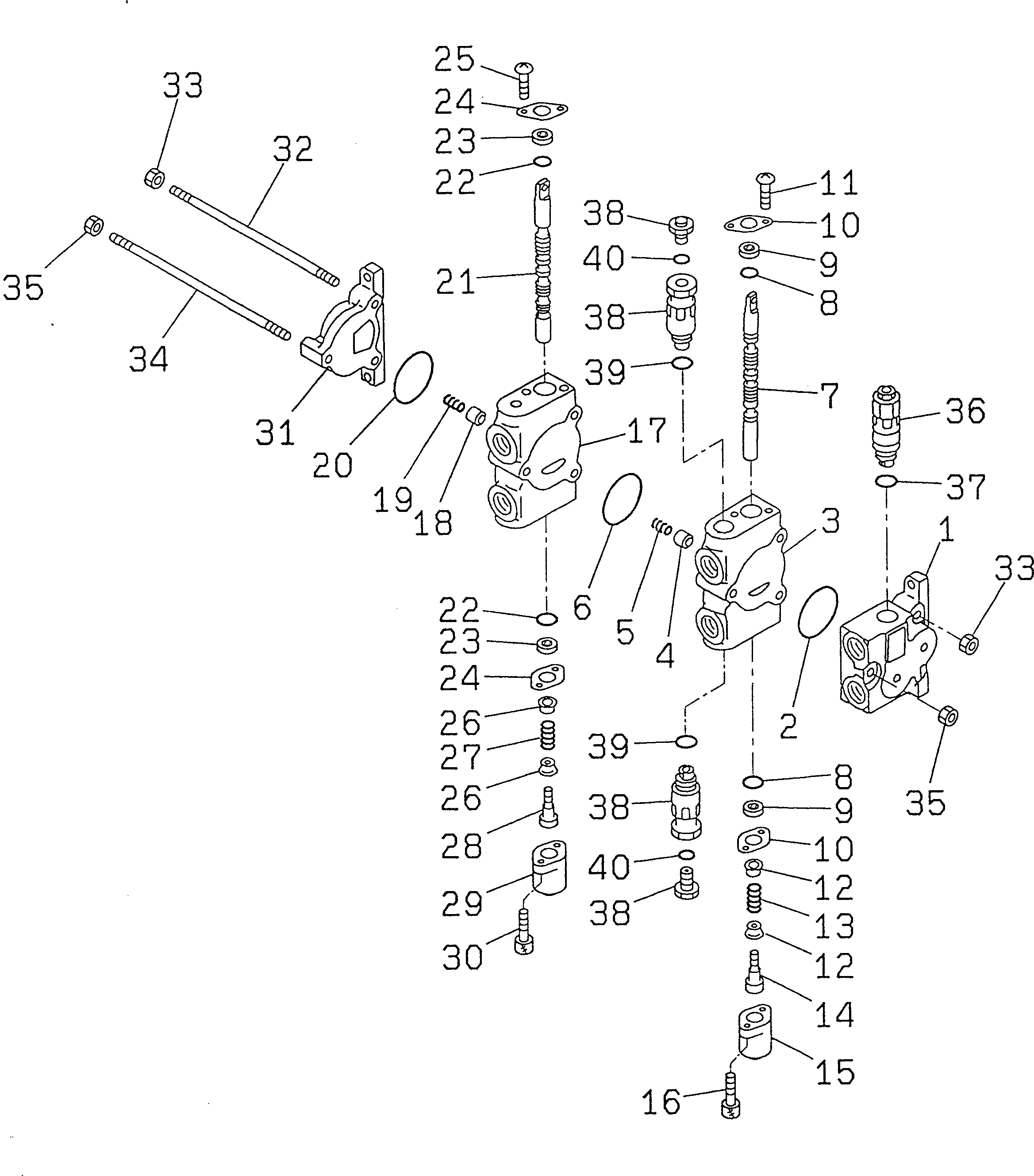 SPOOL SECTION ASS'Y FF7817-60320 KOMATSU