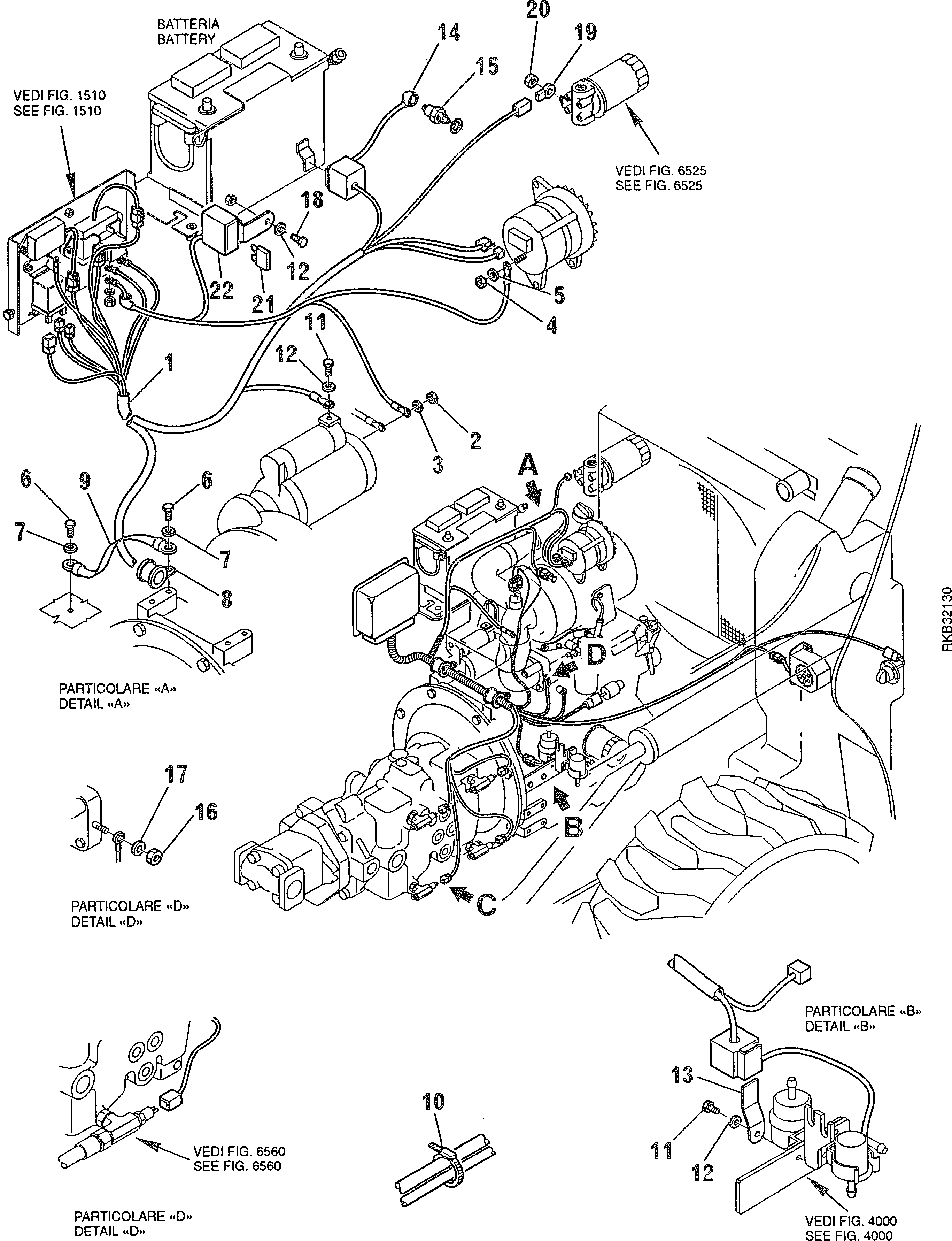 Кабель 885411264 KOMATSU