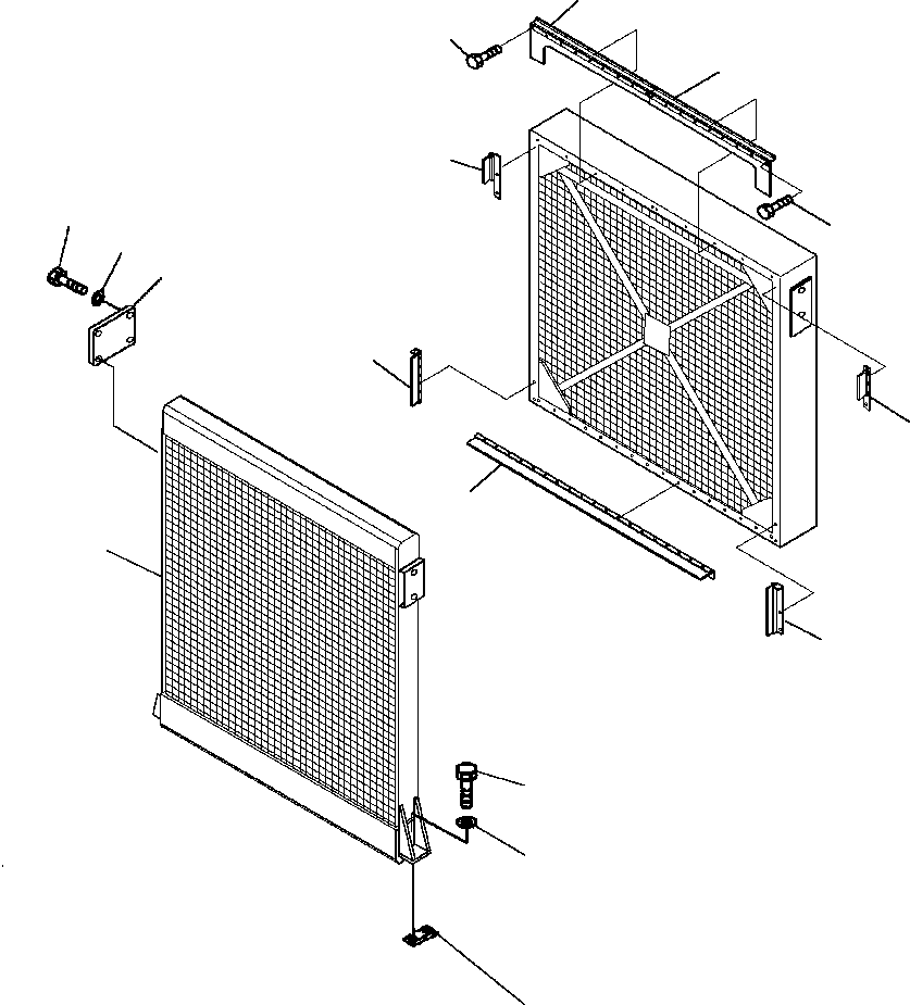 BAFFLE, LEFT 427-54-A1210 KOMATSU
