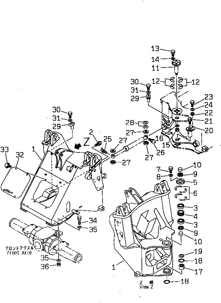 FRAME,FRONT \0\416-46-21110 KOMATSU