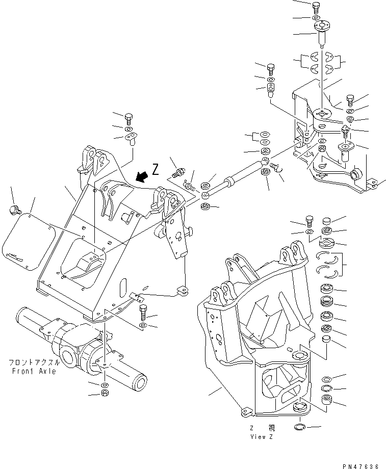 FRAME,FRONT 416-S30-2210 KOMATSU