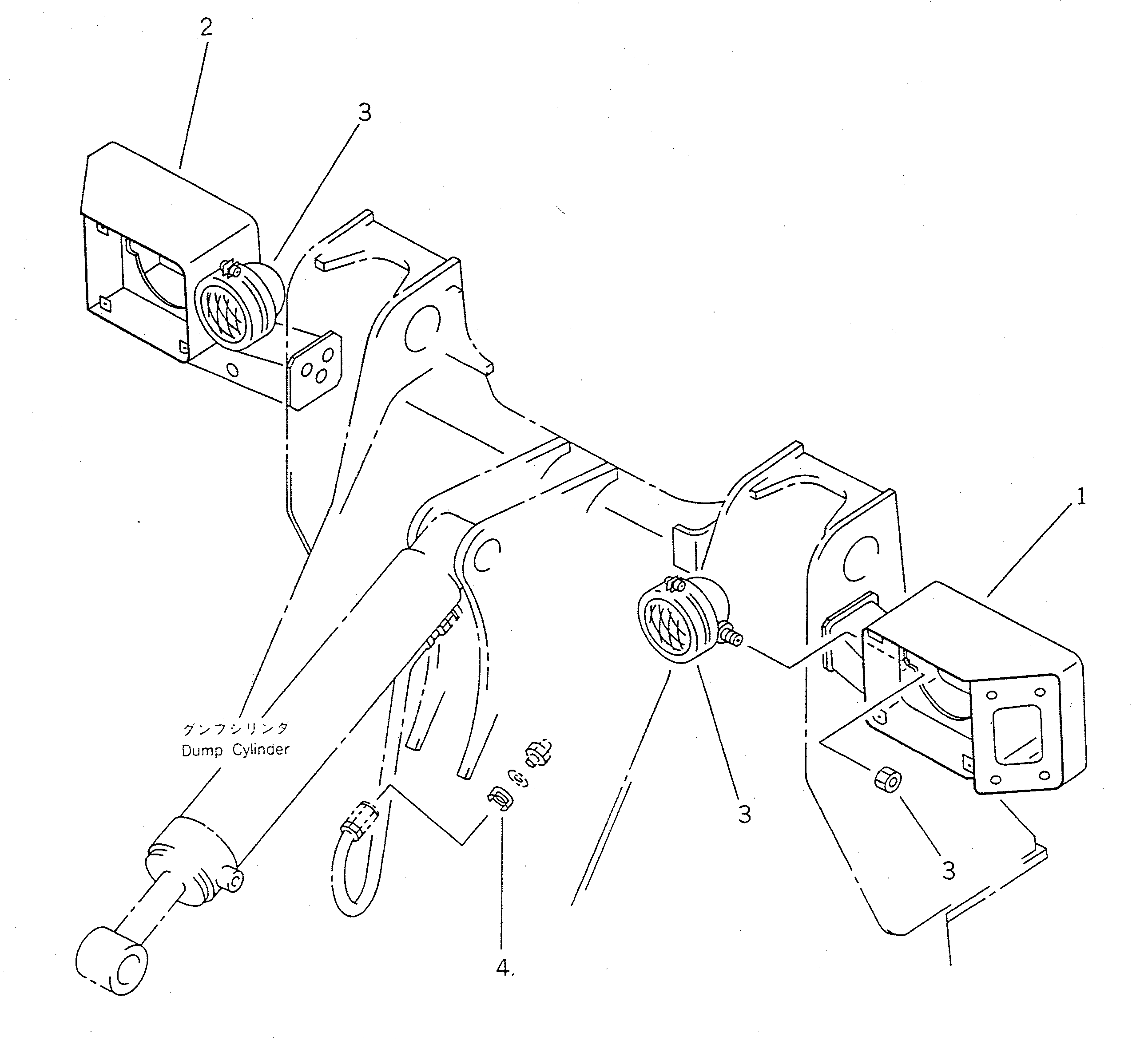 Кронштейн правый 416-825-1740 KOMATSU