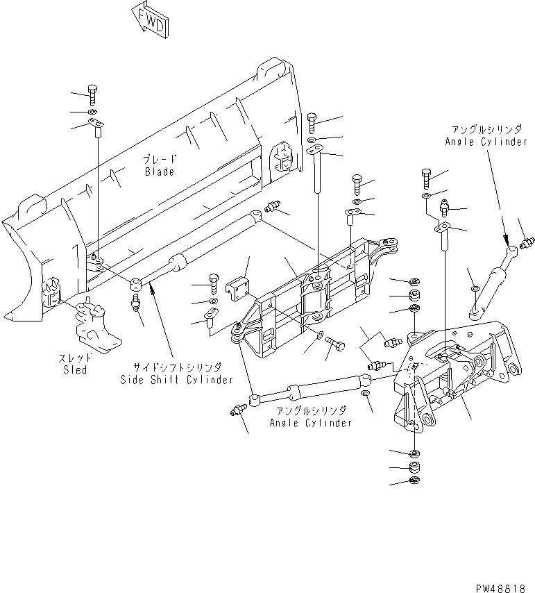 FRAME,GUIDE \0\416-905-1172 KOMATSU