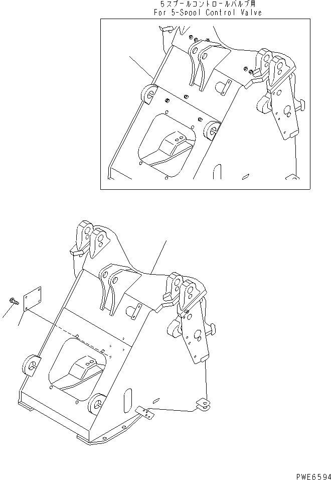 FRAME,FRONT (REWORK) 416-V89-2190 KOMATSU