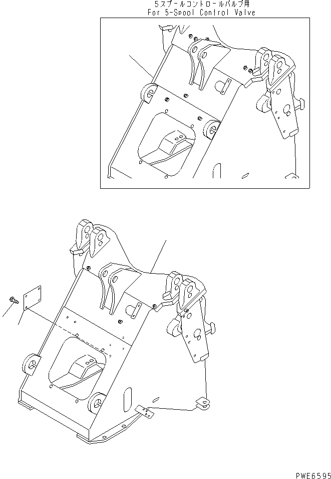 FRAME,FRONT 416-V89-2170 KOMATSU