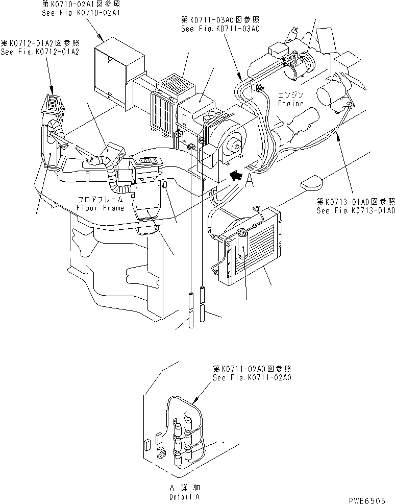 SUB ASS'Y,AIR CONDITIONER 418-07-21200 KOMATSU