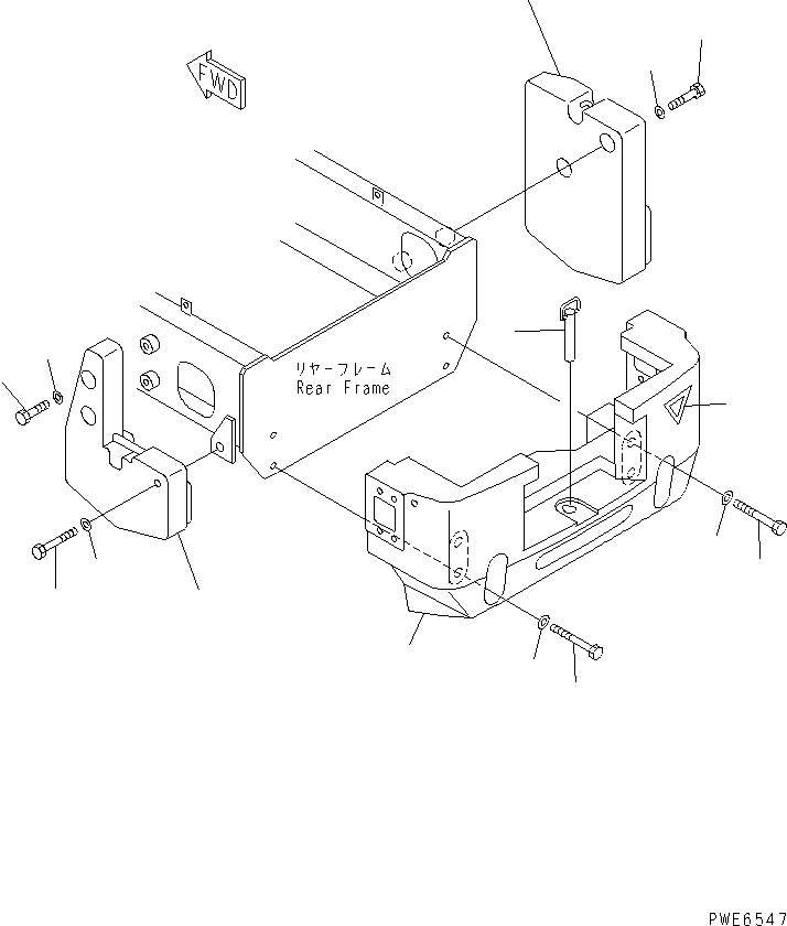 Светоотражатель 423-90-41810 KOMATSU