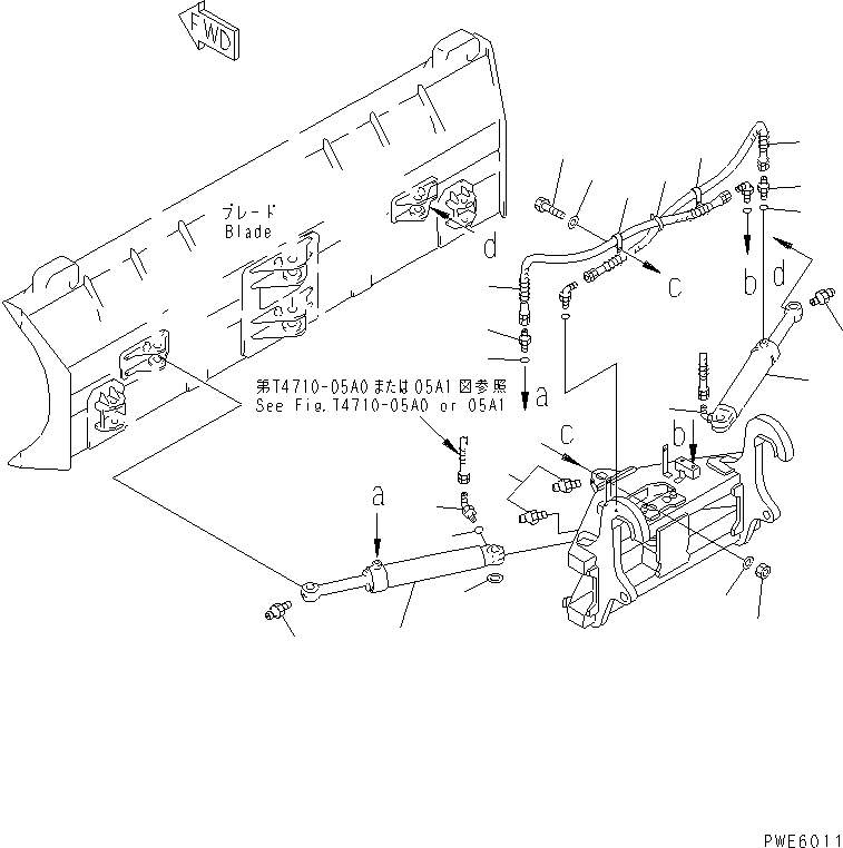 CYLINDER GROUP,ANGLE¤ L.H. (707-00-X7250) KOMATSU