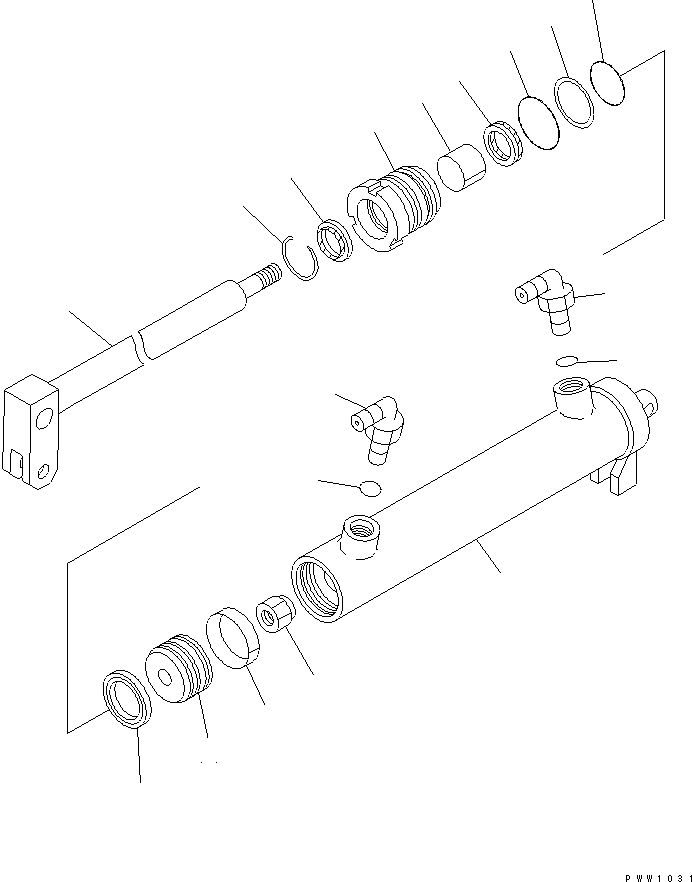 CYLINDER GROUP,LOCK (\8\707-04-X7010) KOMATSU