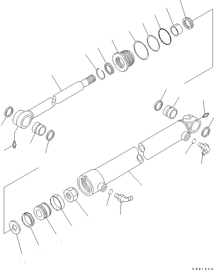 CYLINDER GROUP,SIDE SHIFT (\8\707-00-X7290) KOMATSU