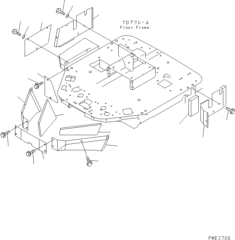 SHEET,R.H. 418-54-21010 KOMATSU