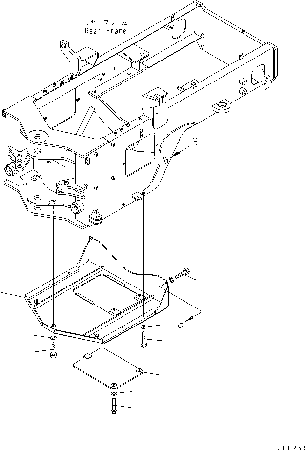 Крышка 416-N10-2470 KOMATSU
