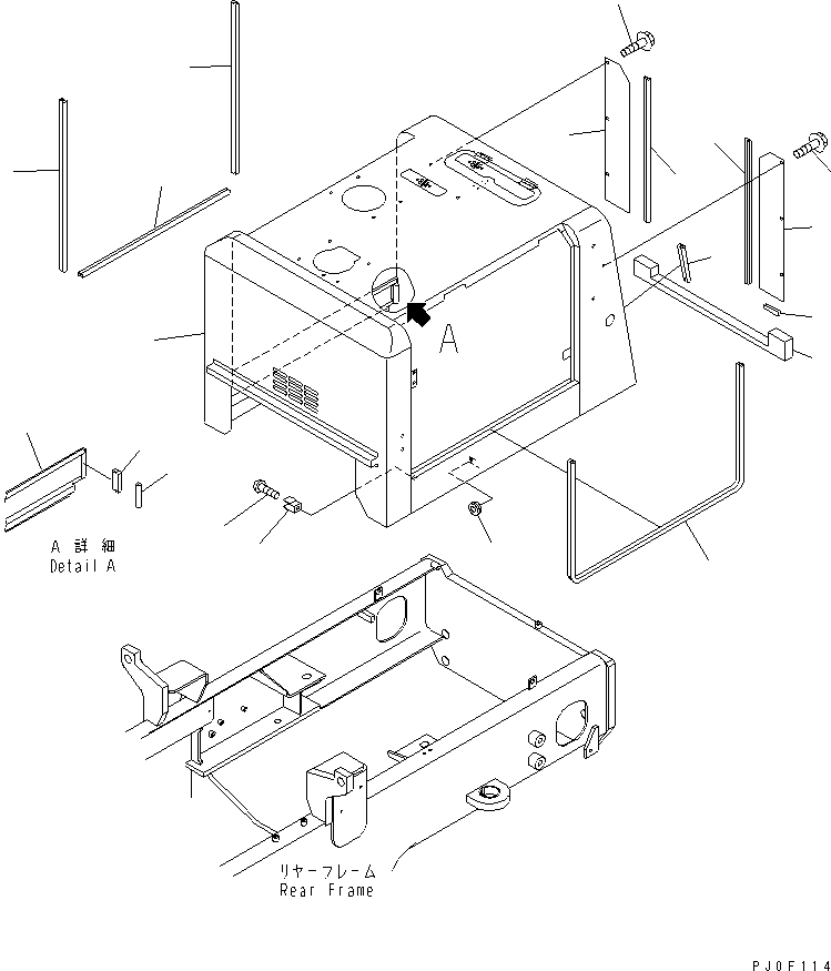 Капот 416-N10-2210 KOMATSU