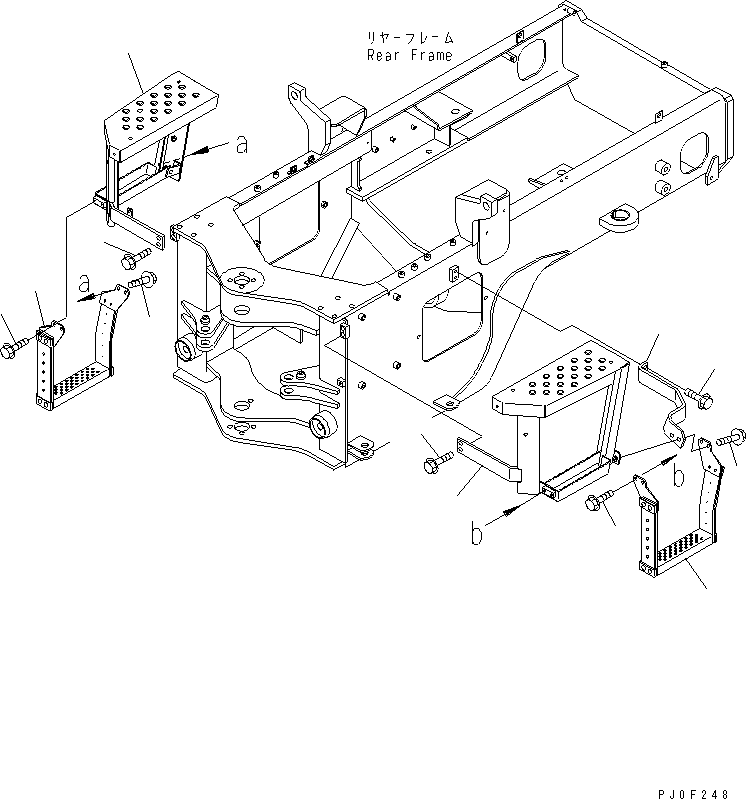 LADDER,R.H. 416-N10-2371 KOMATSU