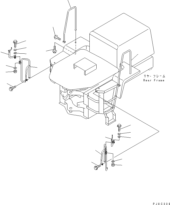 HAND RAIL,L.H. 416-54-25210 KOMATSU