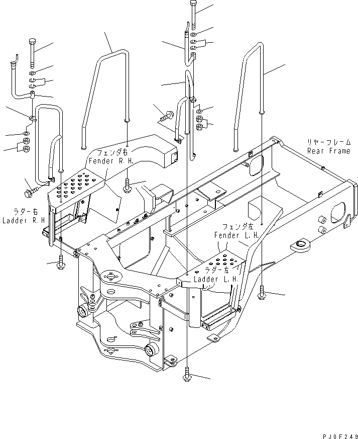 Поручень 416-N10-2540 KOMATSU