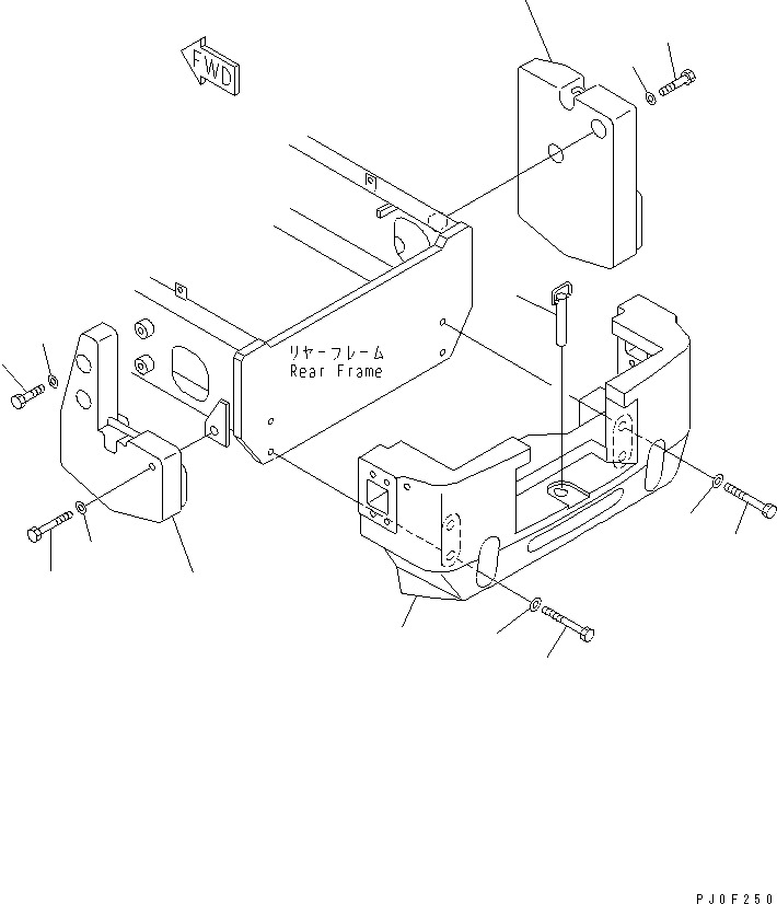 Палец 416-N10-2280 KOMATSU