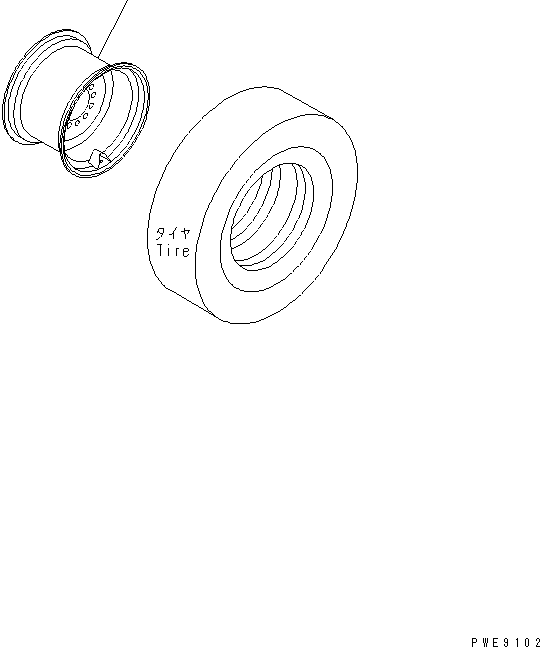 WHEEL ASS'Y 415-30-21120 KOMATSU