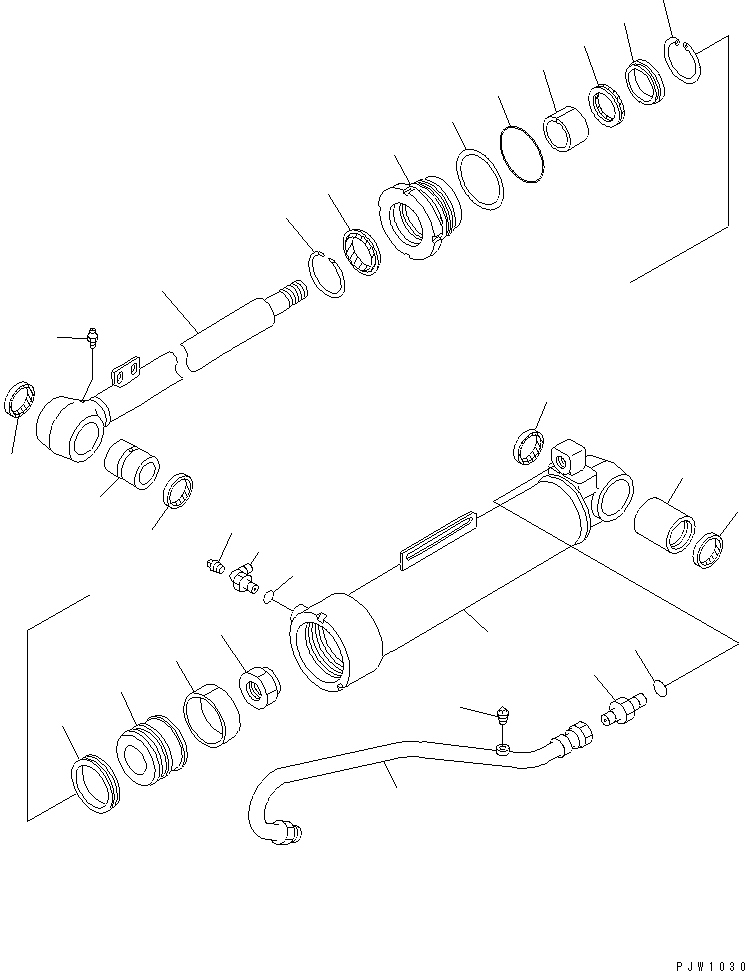 CYLINDER GROUP,DUMP (\8\707-00-X7080) KOMATSU