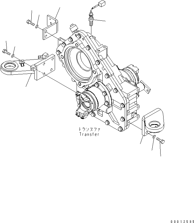 Кронштейн правый 416-14-31124 KOMATSU