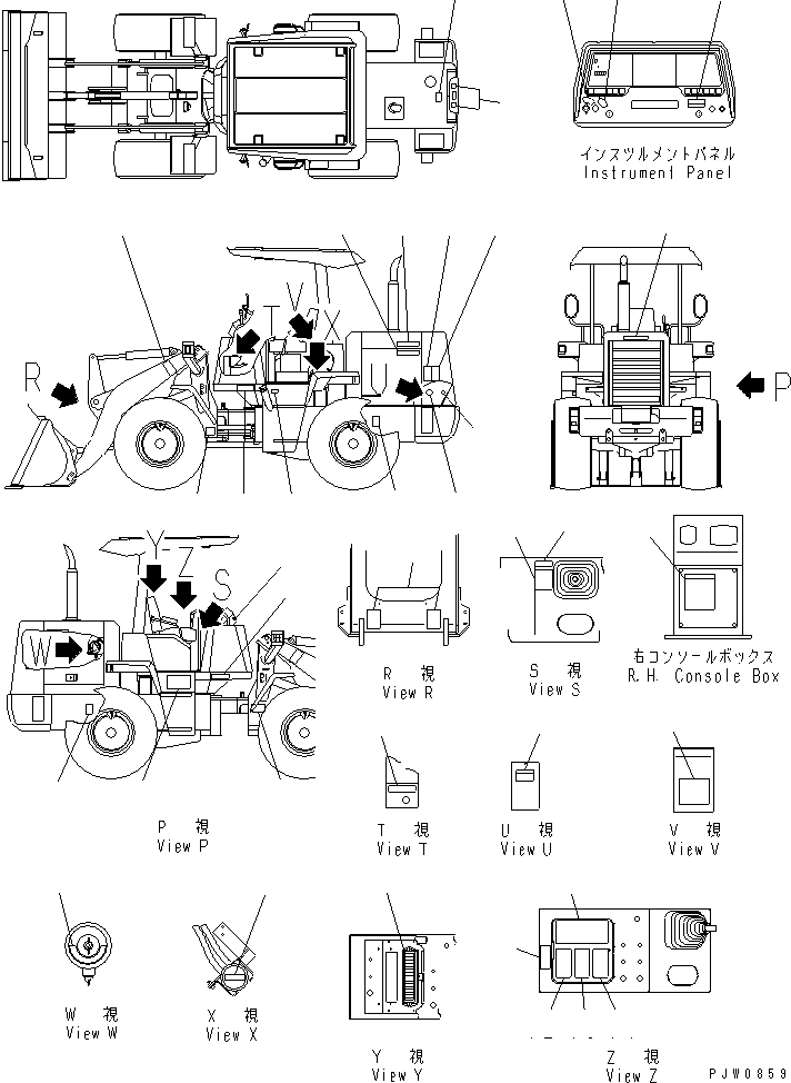PLATE¤ SAFETY,HANDLING 09660-01001 KOMATSU