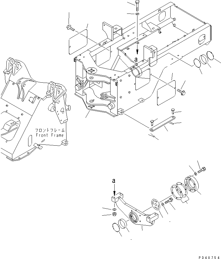 Задняя рама 416-Z97-2871 KOMATSU