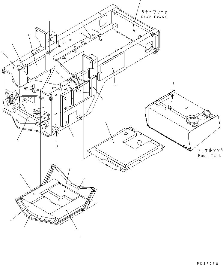 SHEET,L.H. 416-Z97-2750 KOMATSU