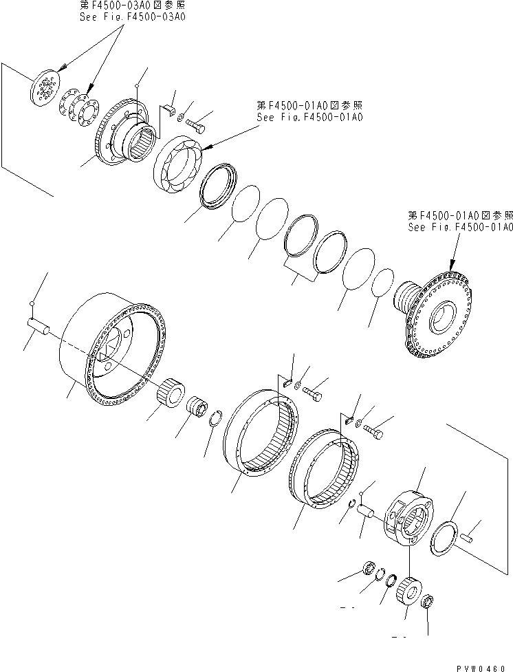 AXLE ASS'Y,REAR (42C-23-10001) KOMATSU