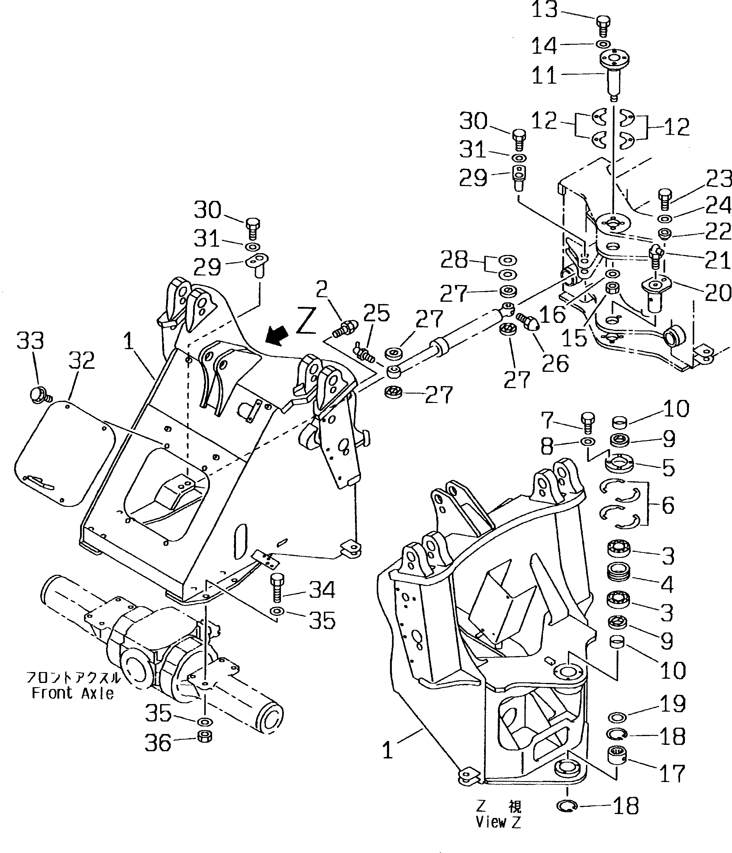 FRAME,FRONT 417-46-21110 KOMATSU