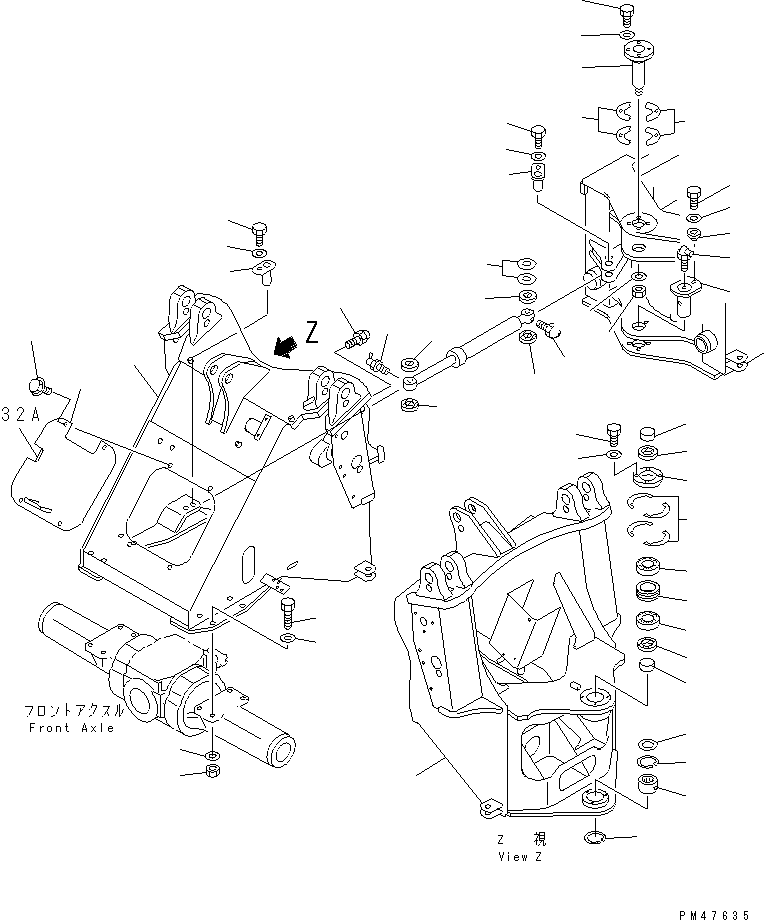 FRAME,FRONT 417-879-2110 KOMATSU