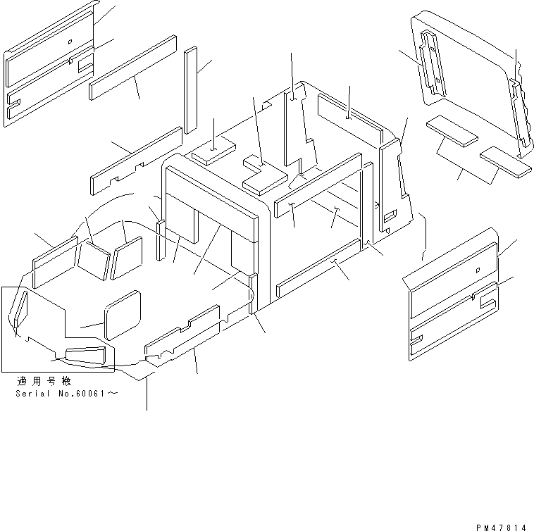 SHEET,R.H. 417-54-21950 KOMATSU