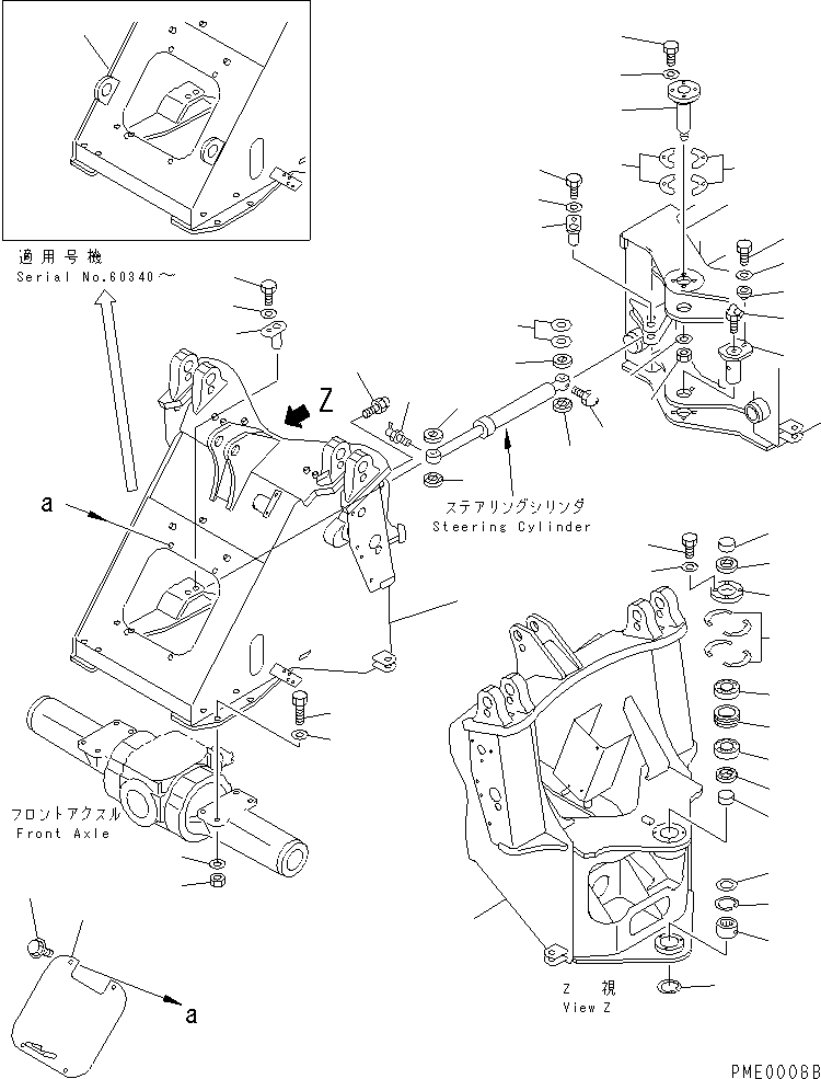 FRAME,FRONT 417-V89-2110 KOMATSU