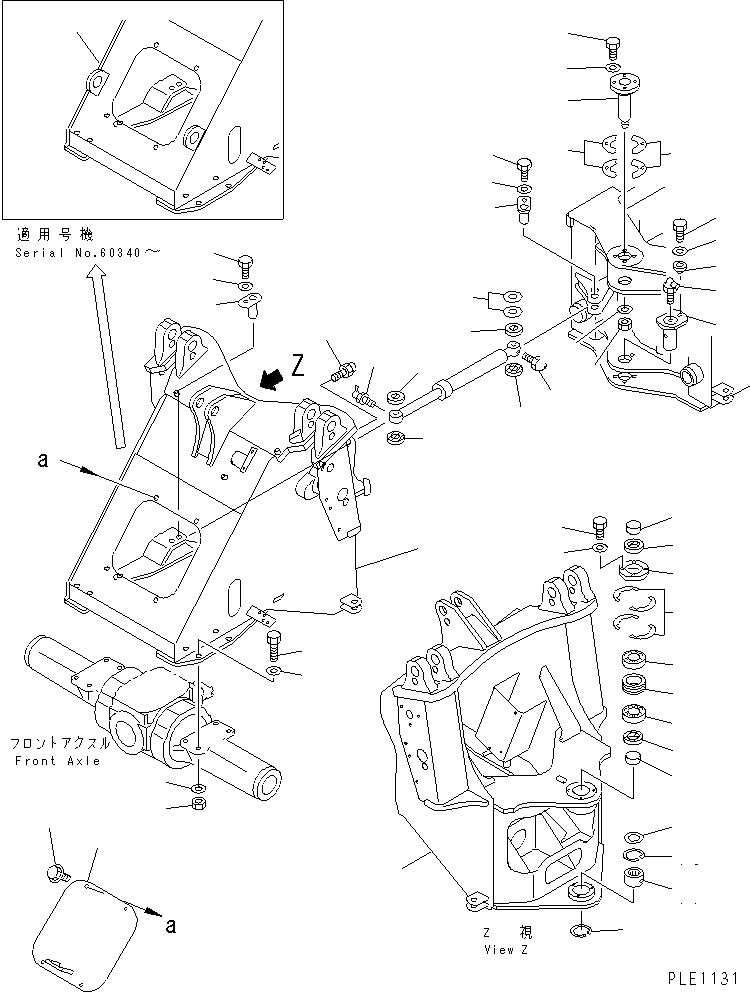 FRAME,FRONT 416-904-2780 KOMATSU