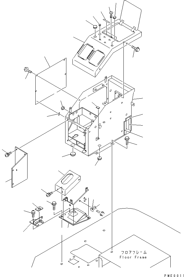 BOX,R.H. 417-54-22210 KOMATSU