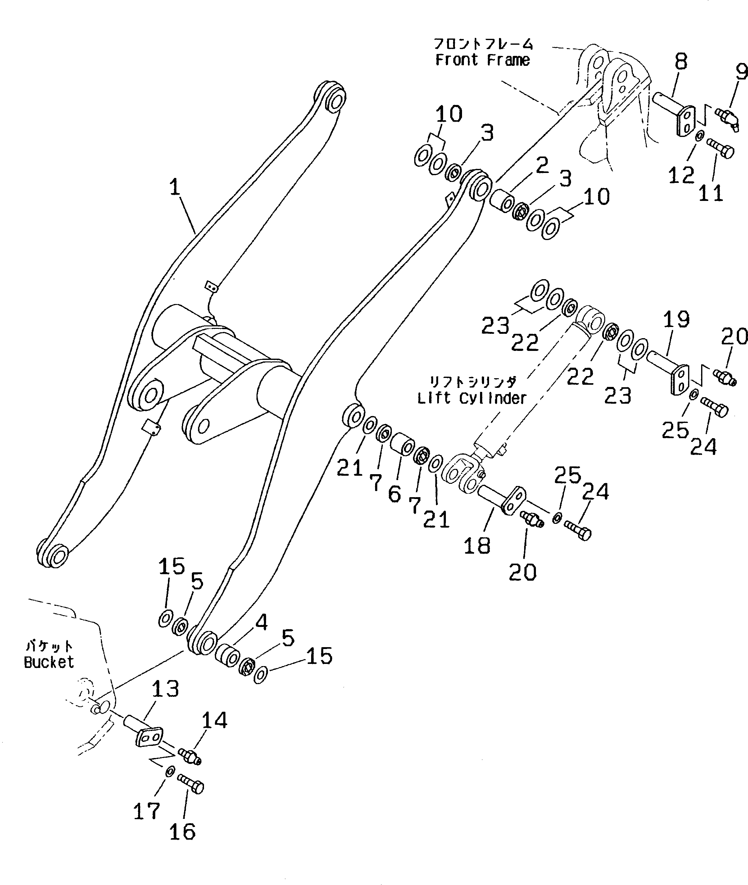 ARM,LIFT 417-V88-2120 KOMATSU