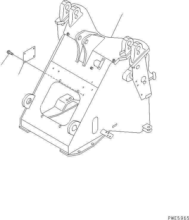 FRAME,FRONT 417-879-2112 KOMATSU