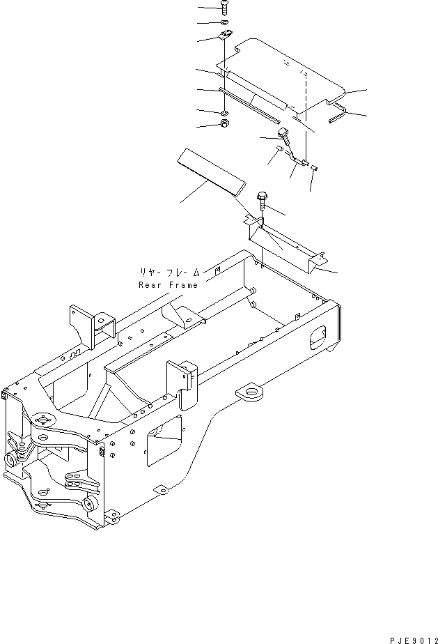 Крышка 417-Z97-2610 KOMATSU