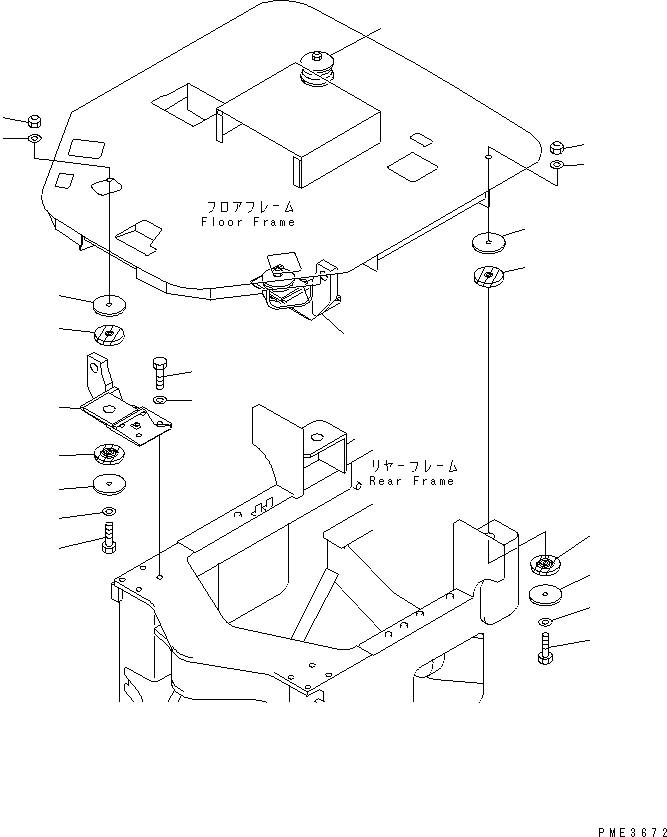 Опора правая \0\417-928-2120 KOMATSU