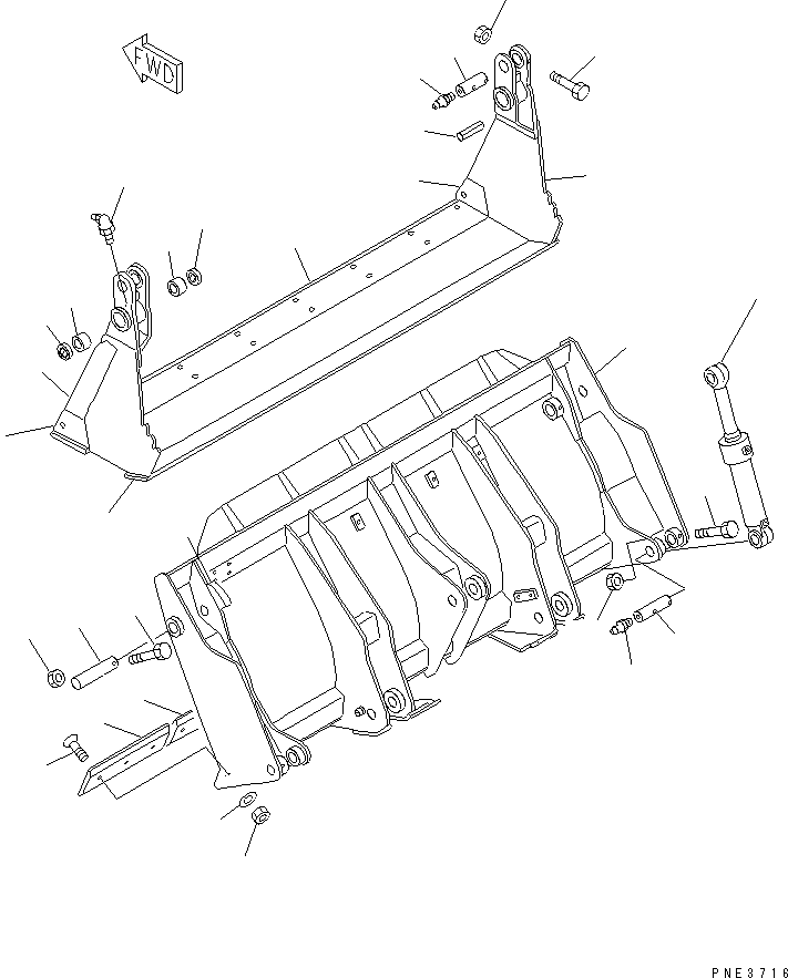 BAR (WELDED) 417-82-31140 KOMATSU