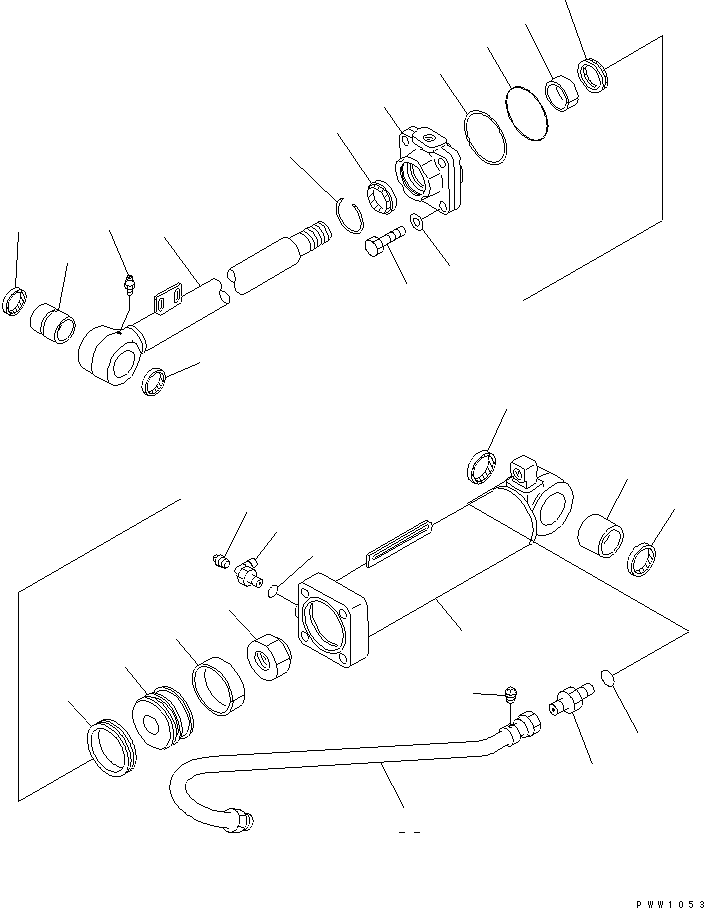 CYLINDER GROUP,DUMP (\8\707-01-X7010) KOMATSU
