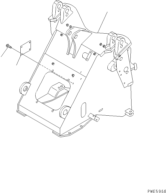 FRAME,FRONT 417-V88-2251 KOMATSU