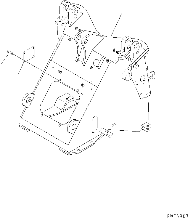 FRAME,FRONT 417-V88-2261 KOMATSU