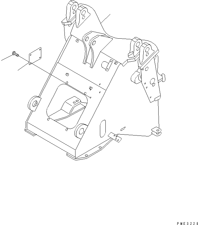 FRAME,FRONT 417-V88-2241 KOMATSU