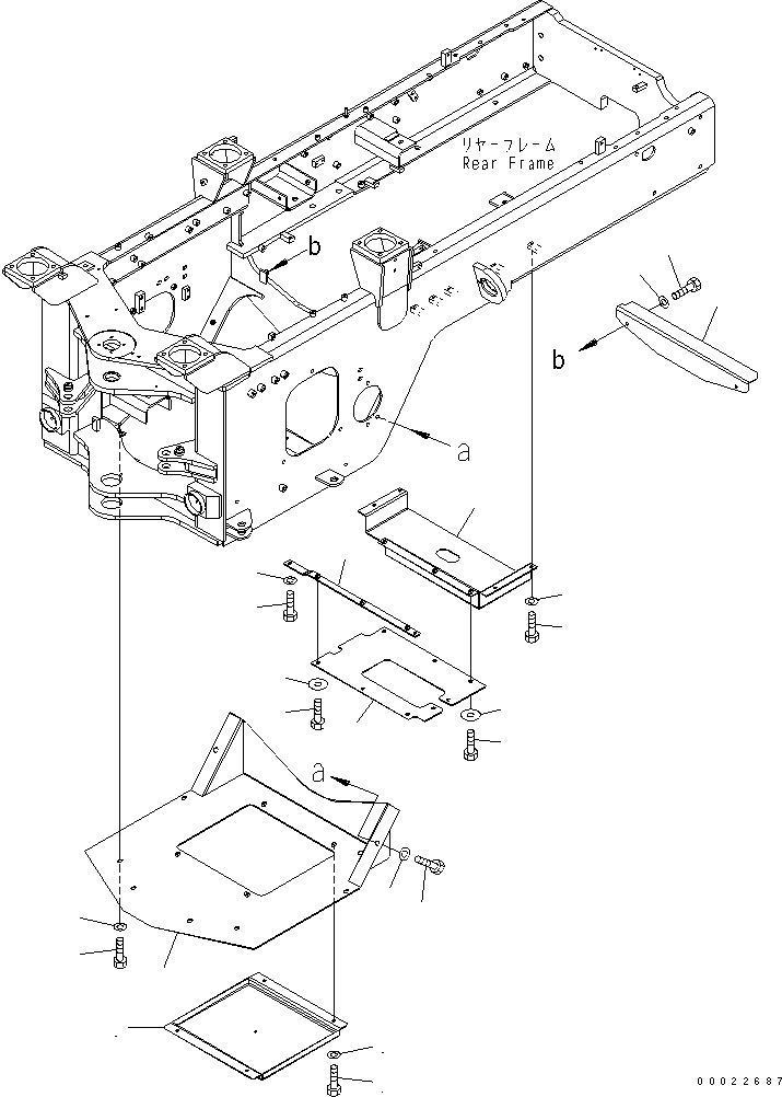 Крышка 416-Z97-3660 KOMATSU