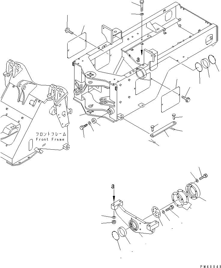 Задняя рама 417-Z97-2510 KOMATSU