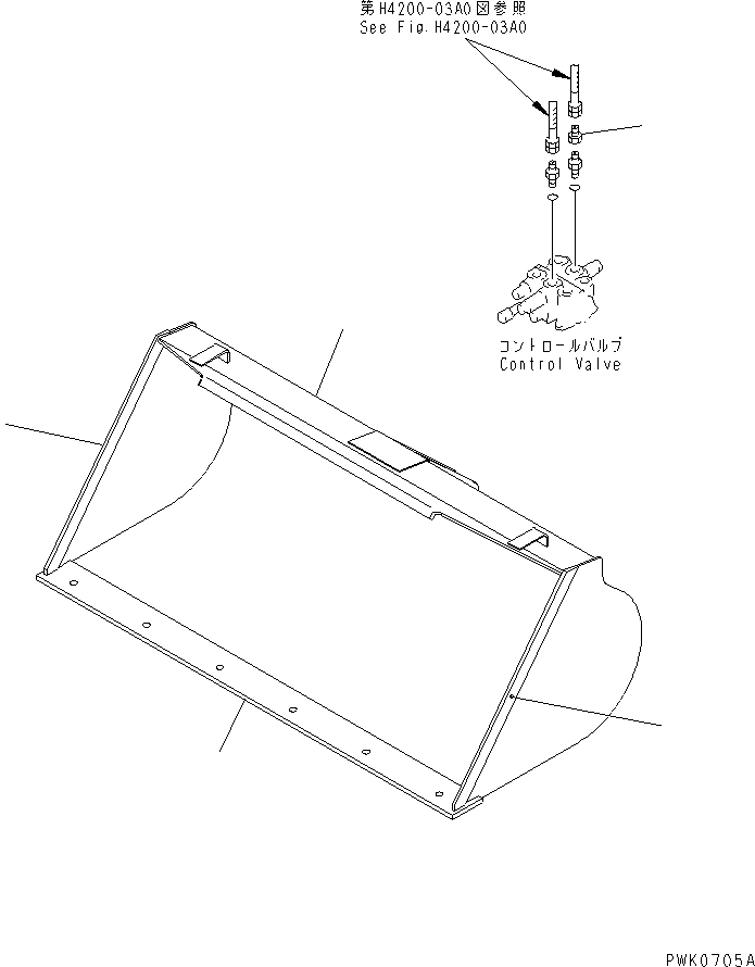 BUCKET Z0700 361-N10-2210 KOMATSU